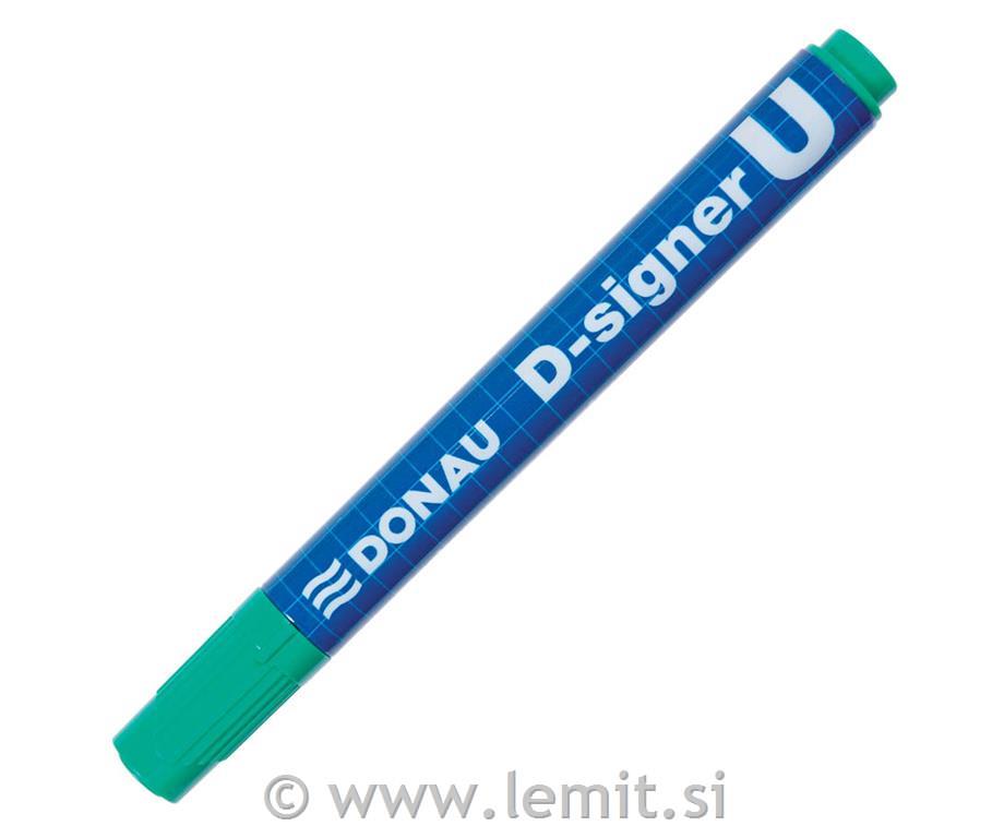 Marker perm. D-Signer U, 10kos, zelen