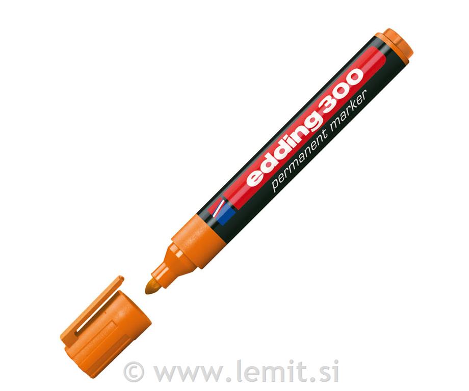 Marker perm. E-300, 10kos,oranžen