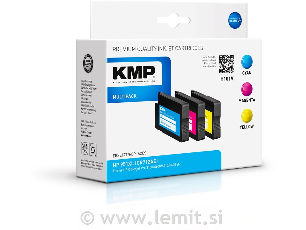 Kartuša KMP HP 951XL Value pack