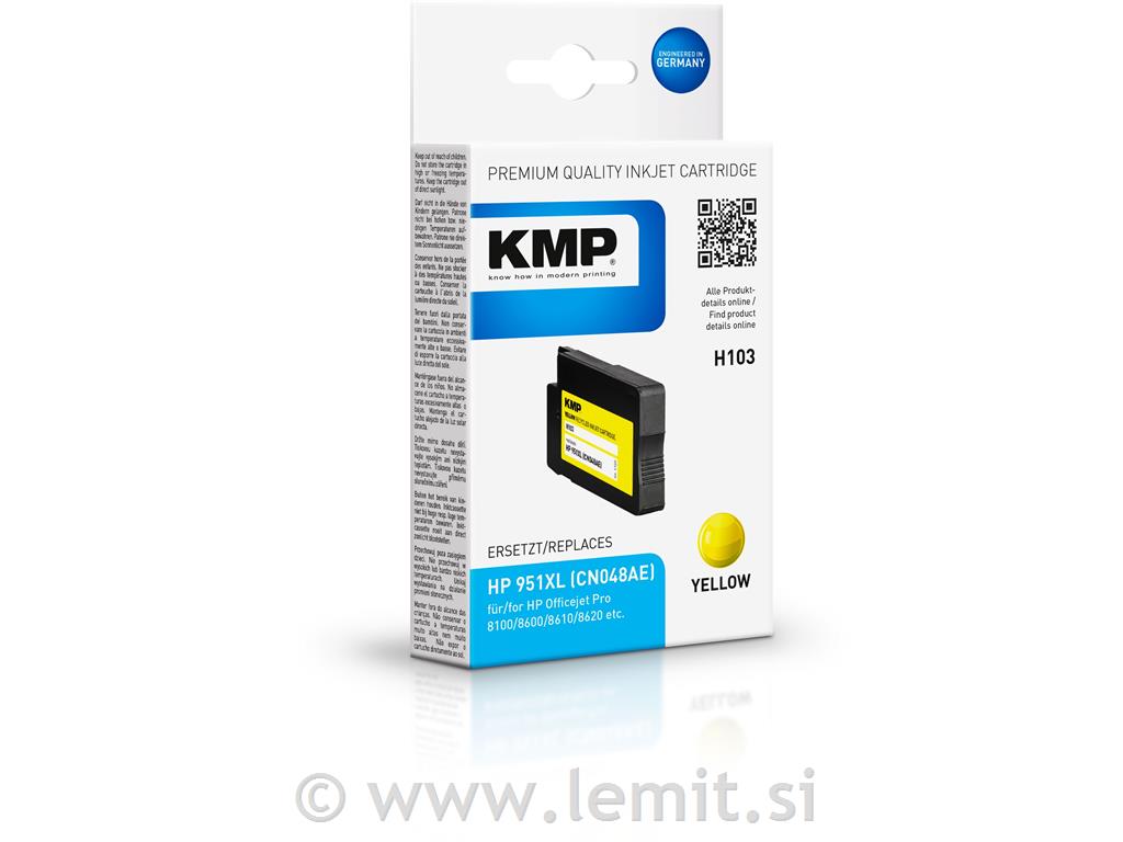 Kartuša KMP HP 951XL CN048AE, yellow