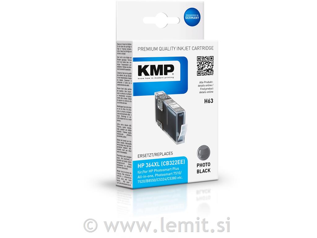 Kartuša KMP HP 364XL CB322EE, foto črna