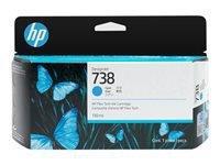 HP 738 130-ml Cyan DesignJet Ink