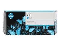 HP 738 300-ml Cyan DesignJet Ink