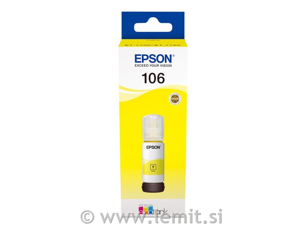 EPSON 106 črnilo, rumena, 70ml