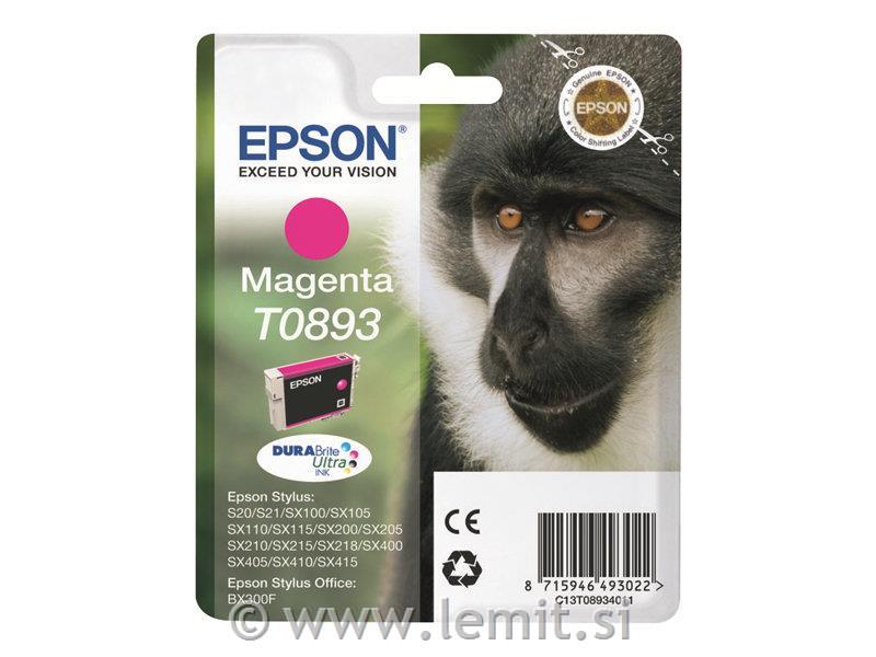 EPSON T0893 kartuša, magenta, 3.5ml