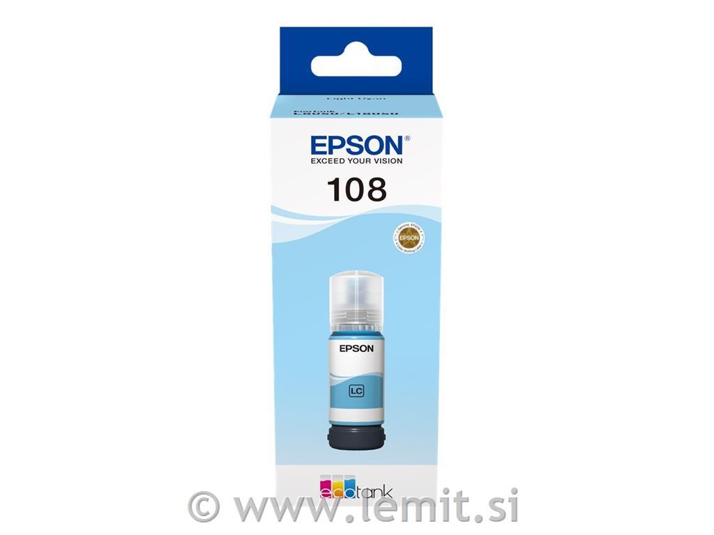 EPSON 108 črnilo, svetlo modra, 70ml