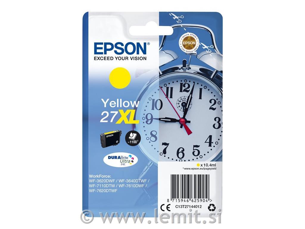 EPSON 27XL kartuša, rumena, 10.4ml