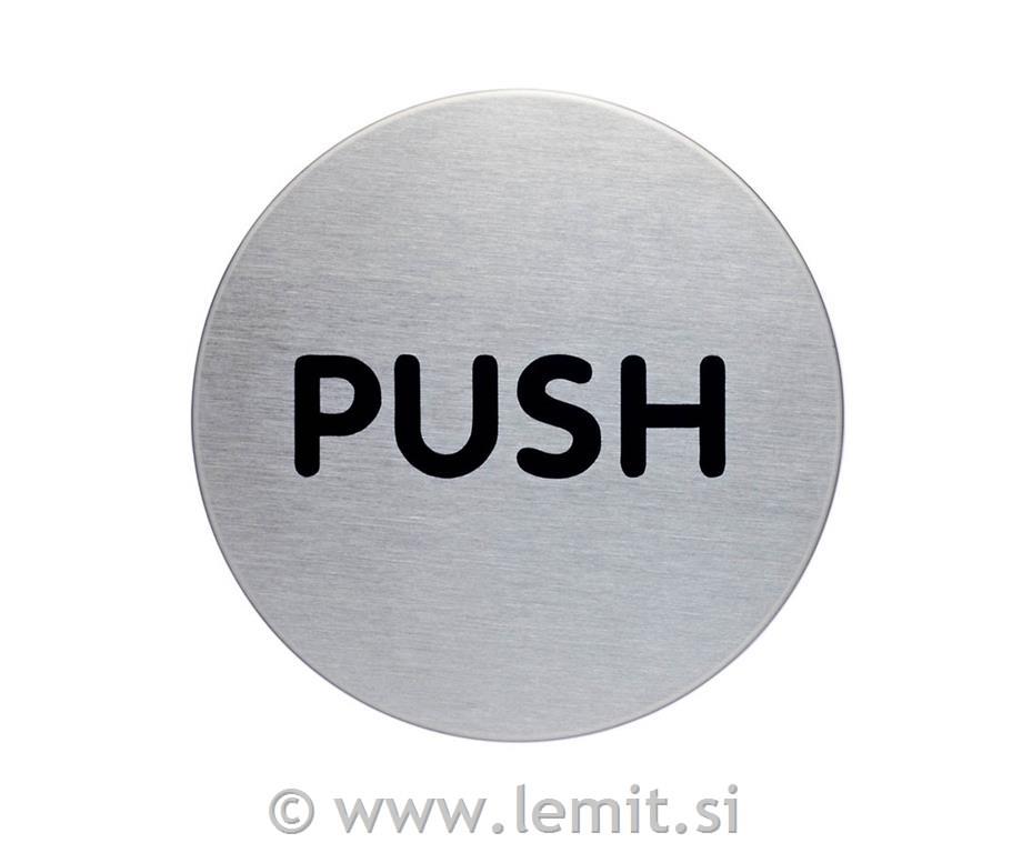 Piktogram - PUSH, fi 56mm (4900)