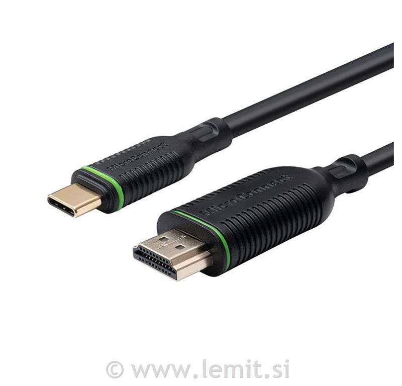 MicroConnet Kabel USB C-HDMI 2.0