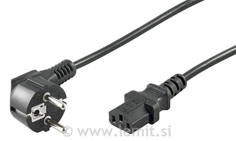 MicroConnet Napajalni kabel Schuko C13