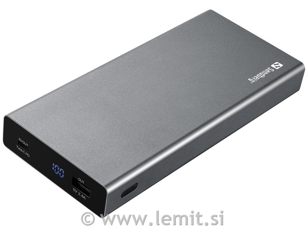 Sandberg Baterija Powerbank USB-A, USB-C