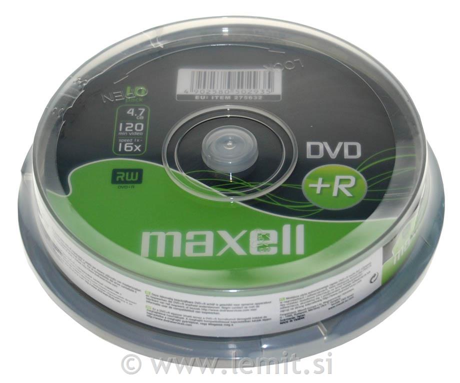 DVD+R 4,7GB 16X 10 na osi
