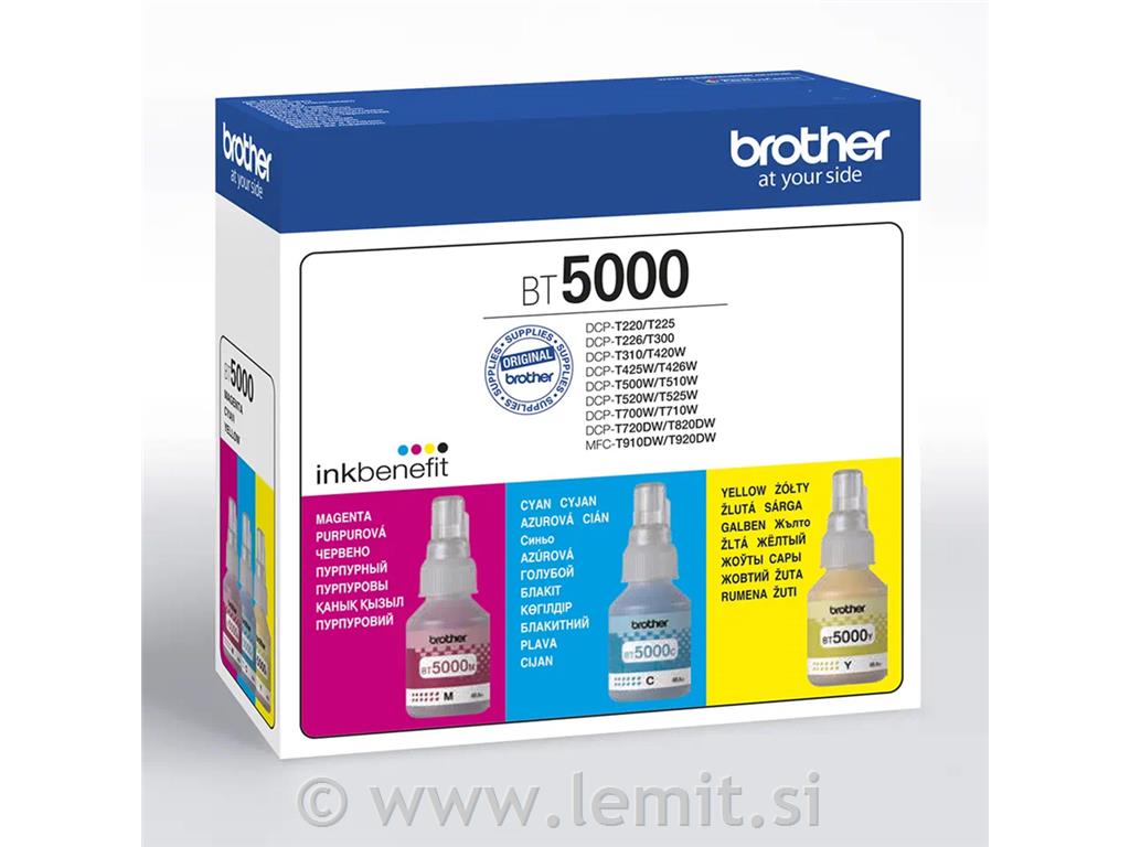 Brother Kartuša BT-5000 C/Y/M, komplet