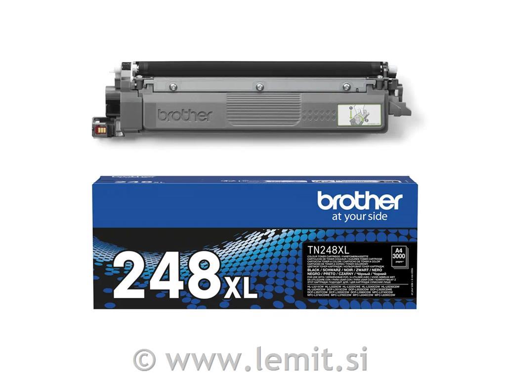 Brother Toner TN248XLBK, črn, 3.k strani