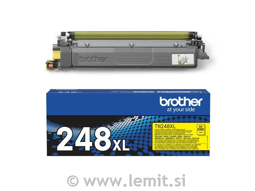 Brother Toner TN248XLY, yellow, 2.3k str