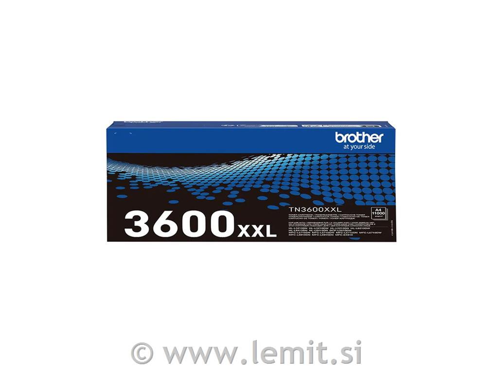 Brother Toner TN3600XXL, črn, 11.000 str