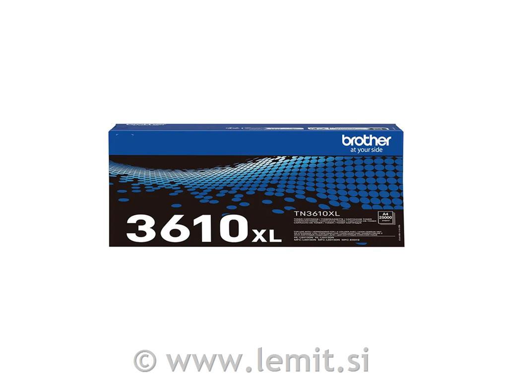 Brother Toner TN3610XL, črn, 25.000 str.