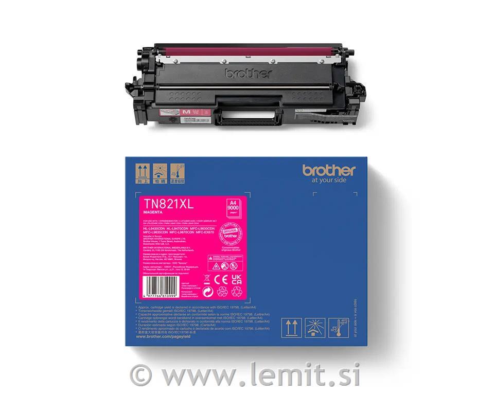 Brother Toner TN821XLM, magenta, 9.k