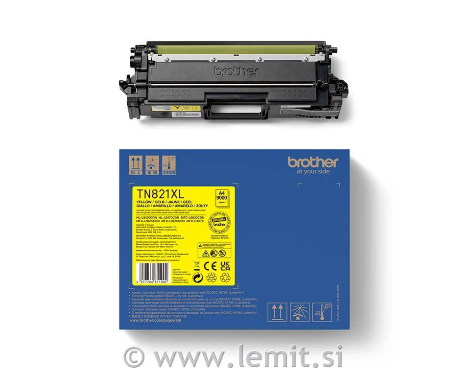 Brother Toner TN821XLY, yellow, 9.k