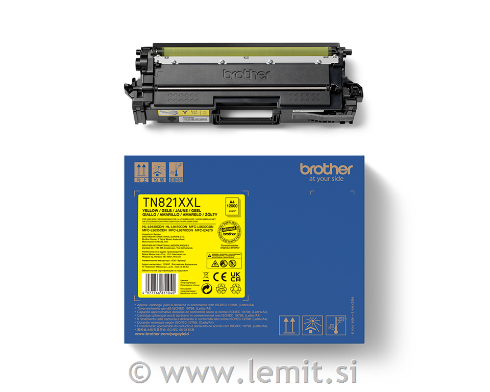 Brother Toner TN821XXLY, yellow, 12.k