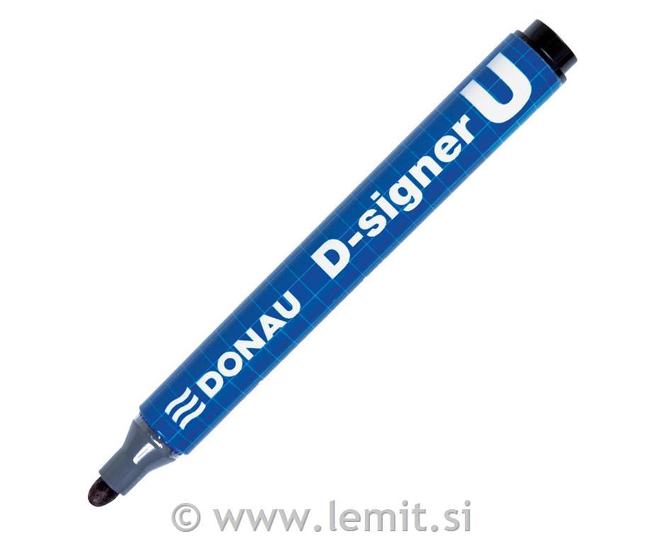 Marker perm. D-Signer U, 10kos, črn