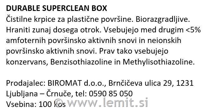 Čistilni robčki Superclean (5708)