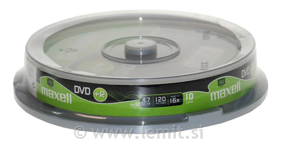 DVD+R 4,7GB 16X 10 na osi