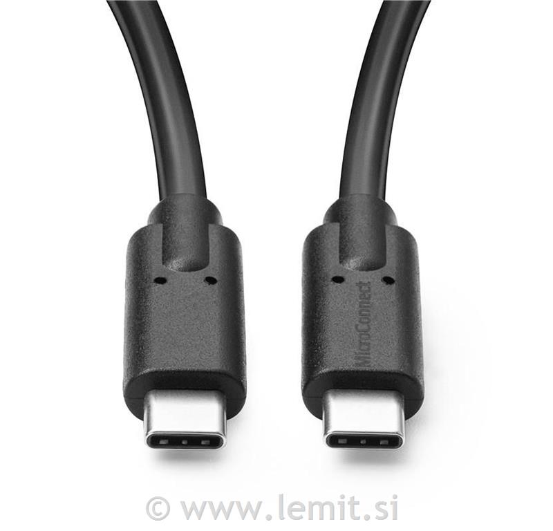 MicroConnet Kabel USB C-C 3.2 Gen2, 2m