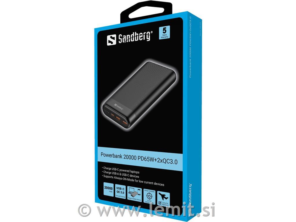 Sandberg Baterija Powerbank USB-A QC 3.0