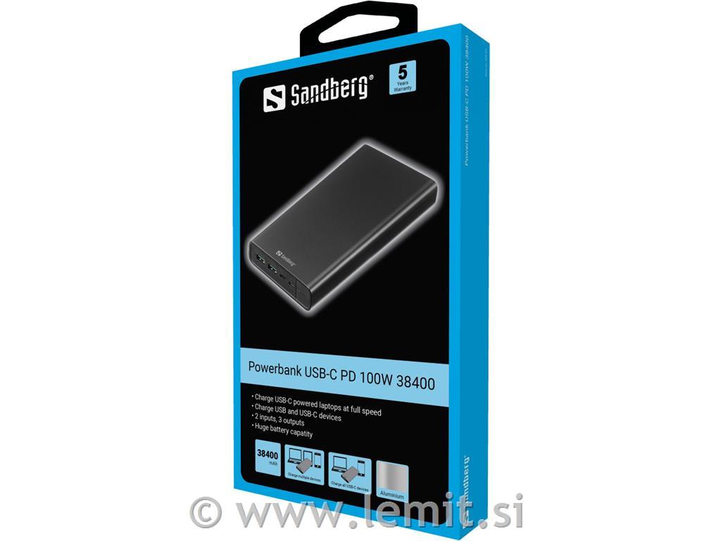 Sandberg Baterija Powerbank USB-A, USB-C