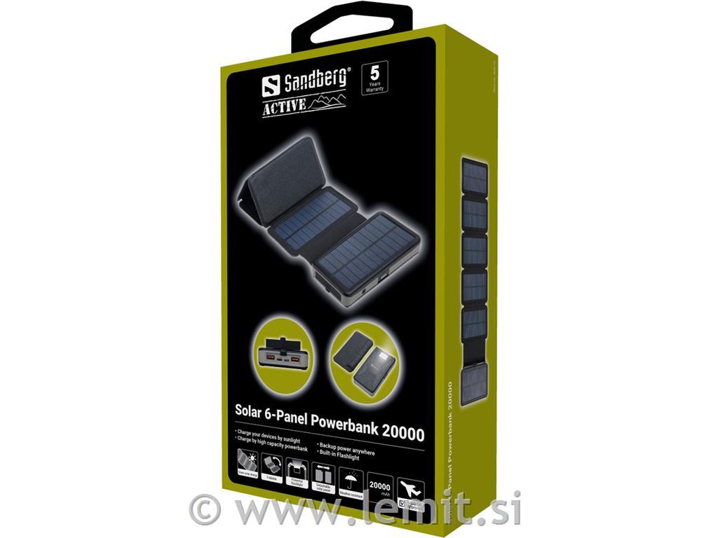 Solarna baterija Powerbank 20000